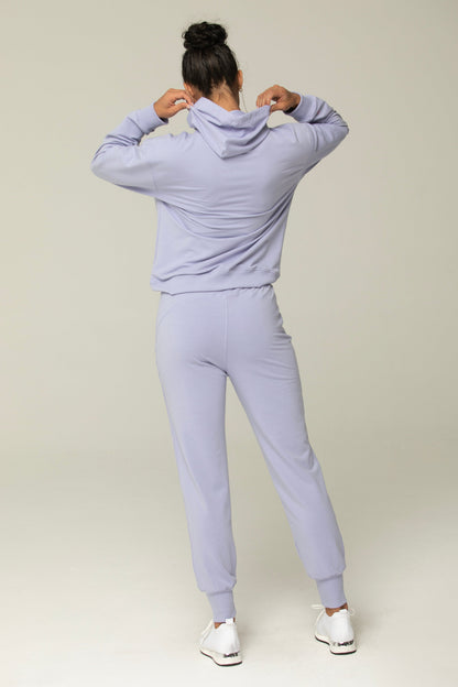 Helloday.us Luna Relaxed Fit Jogger Pants – Everyday Women’s Lounge & Athleisure Wear | Lavender in Lavender view 3