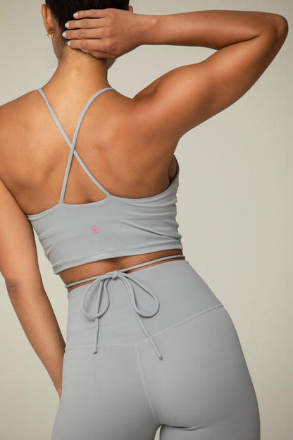 Helloday.us Tie Strap Active Bra & Legging 2 Piece Set in Creme view 2 (bottom)