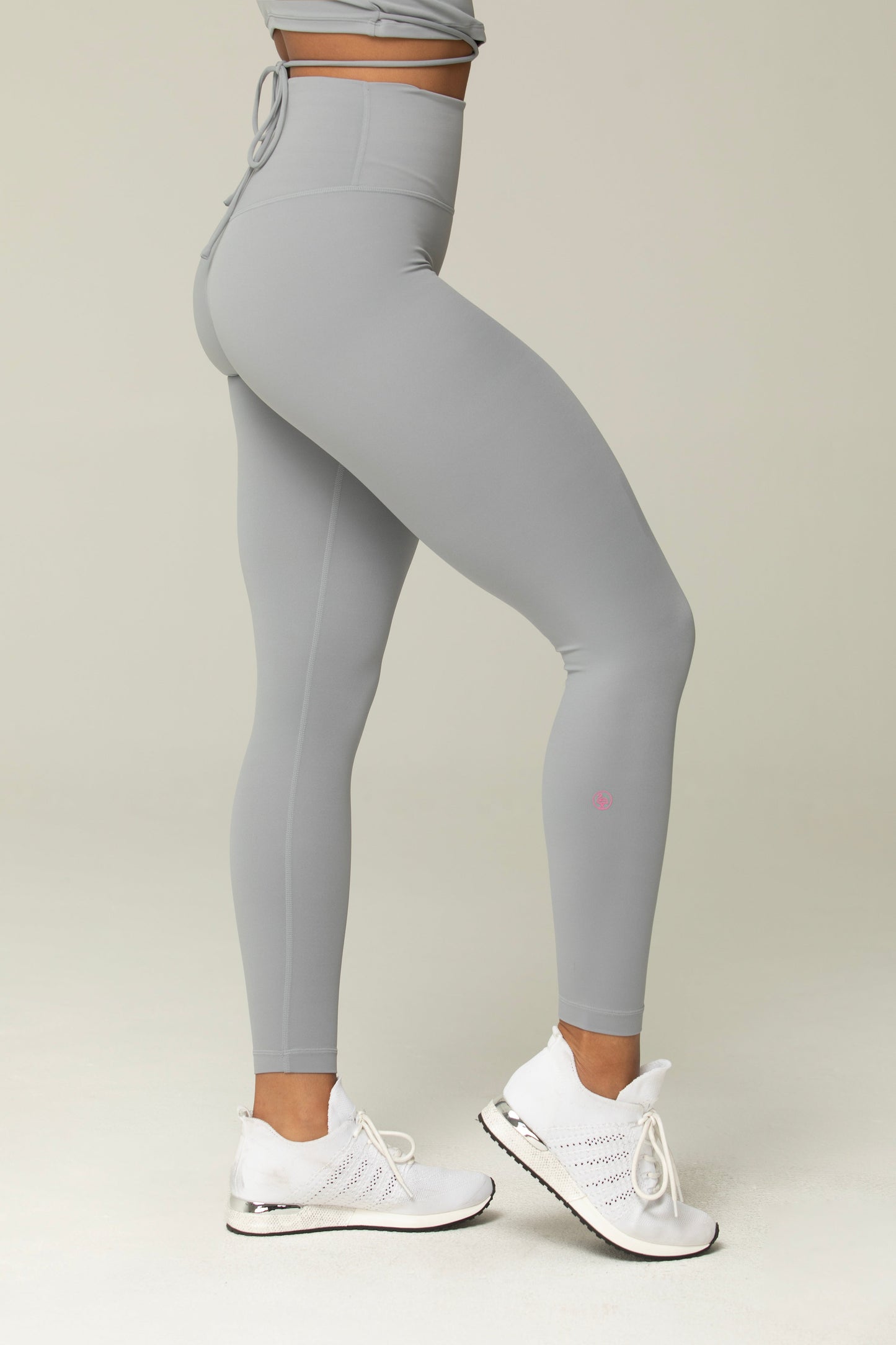 Helloday.us Tie Strap Active Bra & Legging 2 Piece Set in Creme view 3 (bottom)