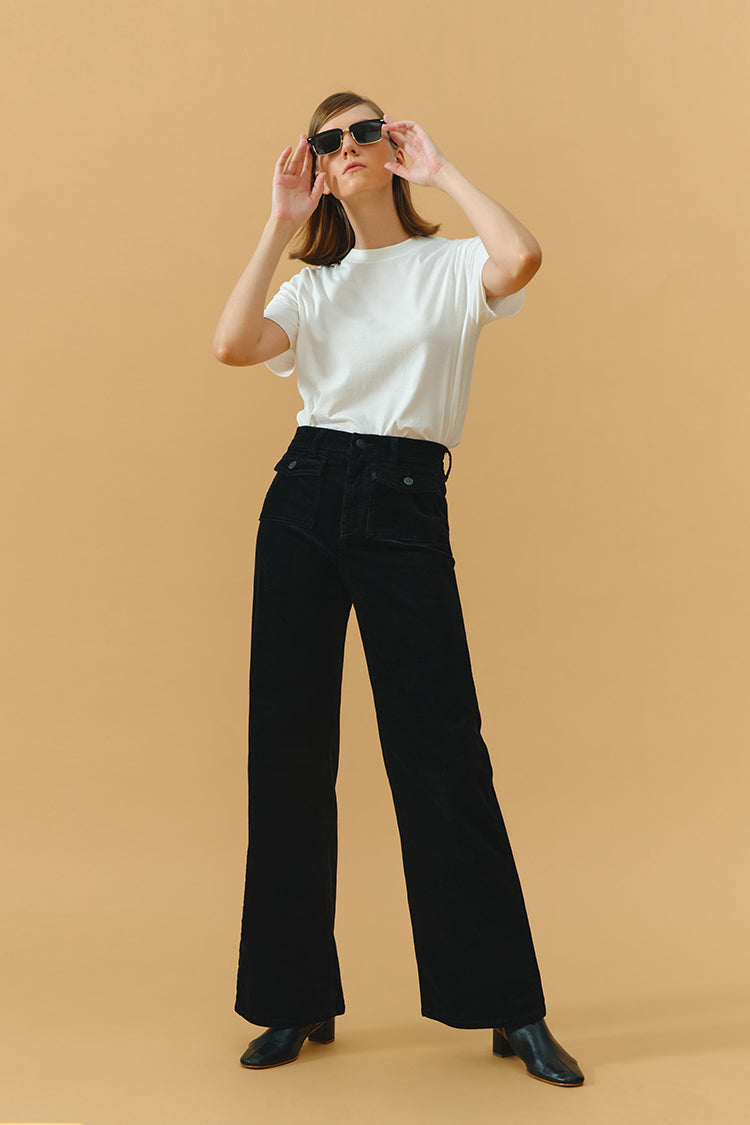 Hey Joanie 80's Baggy Corduroy Pants in Friday I'm in Love view 4 - Hey Joanie Jeans (bottom)