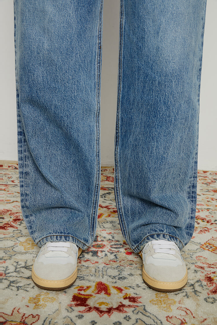 Hey Joanie 80's Utility Loose Jeans in Summertime Blues view 10 - Relaxed Fit - Hey Joanie Jeans Review (bottom)