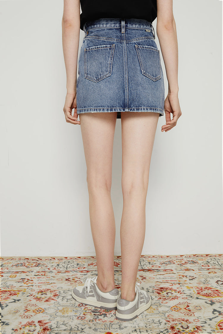 Hey Joanie 80's Vintage Mini Skirt in Heartbreak Hotel view 7