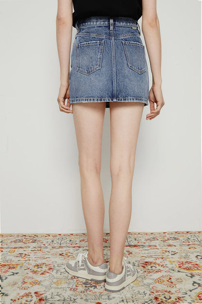 Hey Joanie 80's Vintage Mini Skirt in Heartbreak Hotel view 7