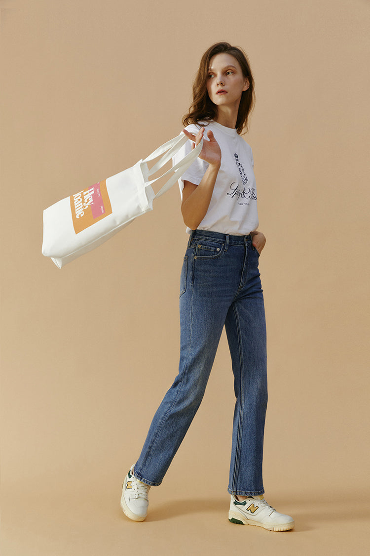 Hey Joanie Activity Grrrl High Rise Kick Crop Jeans in Sunshine Of Your Love view 3 - High-Waisted - Hey Joanie Jeans Review