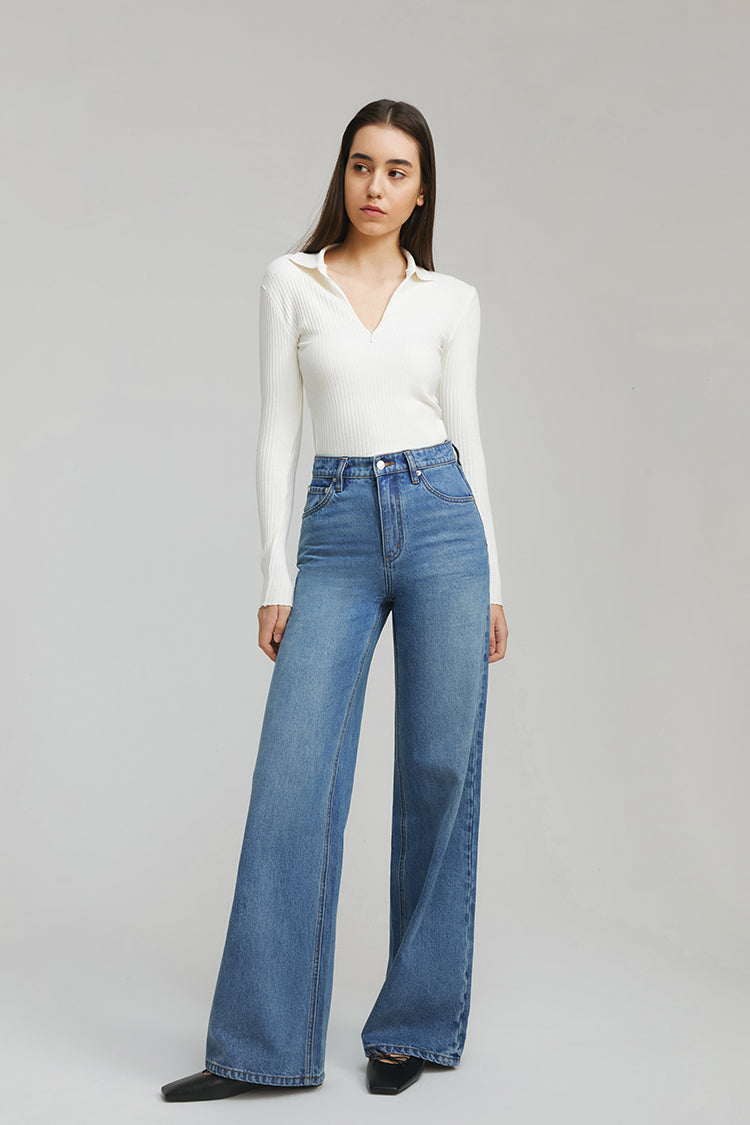 Hey Joanie Angeles High Rise Baggy Jeans in I Will Follow - High-Waisted - Hey Joanie Jeans Review (bottom)