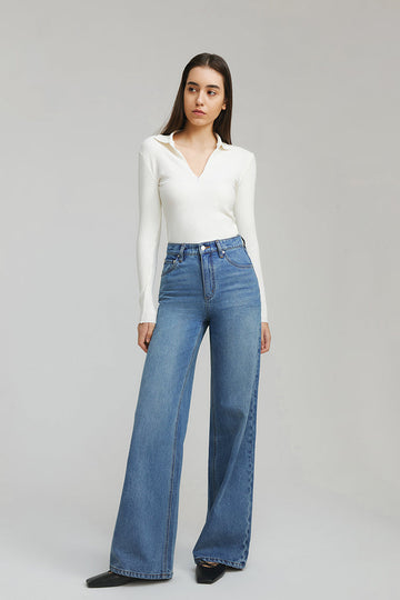 Hey Joanie Angeles High Rise Baggy Jeans in I Will Follow - High-Waisted - Hey Joanie Jeans Review (bottom)