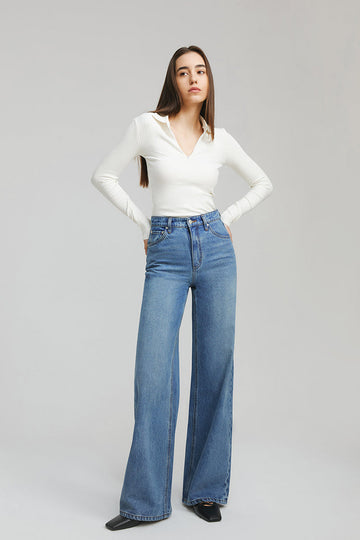 Hey Joanie Angeles High Rise Baggy Jeans in I Will Follow view 2 - High-Waisted - Hey Joanie Jeans Review (bottom)