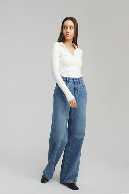 Hey Joanie Angeles High Rise Baggy Jeans in I Will Follow view 3 - High-Waisted - Hey Joanie Jeans Review (bottom)