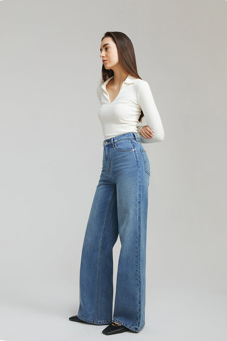 Hey Joanie Angeles High Rise Baggy Jeans in I Will Follow view 4 - High-Waisted - Hey Joanie Jeans Review (bottom)