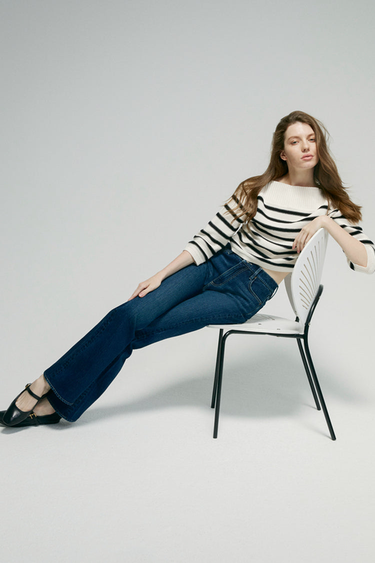 Hey Joanie Barbara High Rise Bootcut Jeans in Freedom view 13 - High-Waisted - Barbara High Rise Jeans (bottom)