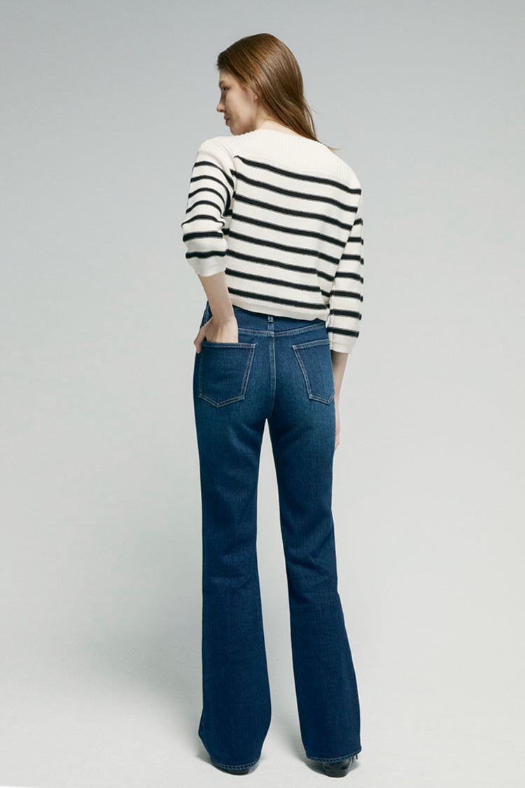 Hey Joanie Barbara High Rise Bootcut Jeans in Freedom view 5 - High-Waisted - Hey Joanie Jeans Review (bottom)
