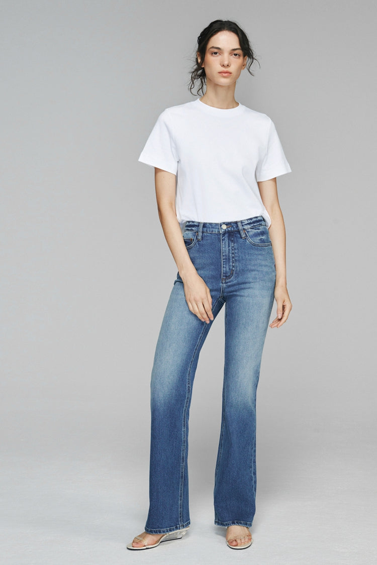 Hey Joanie Barbara High Rise Bootcut Jeans in Tiny Dancer - High-Waisted - Barbara High Rise Jeans (bottom)