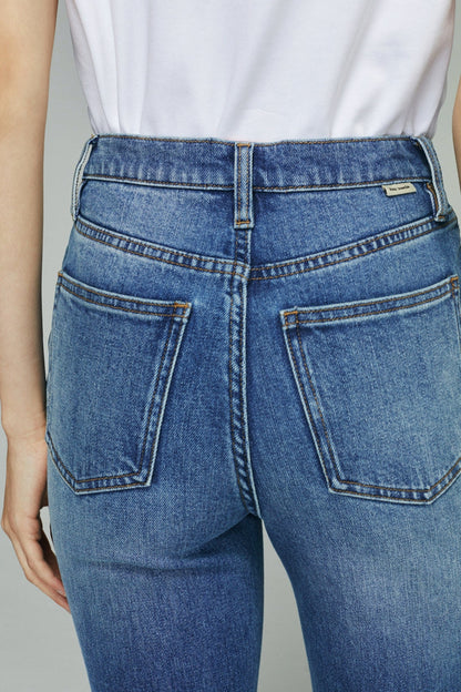 Hey Joanie Barbara High Rise Bootcut Jeans in Tiny Dancer view 10 - High-Waisted - Barbara High Rise Jeans (bottom)