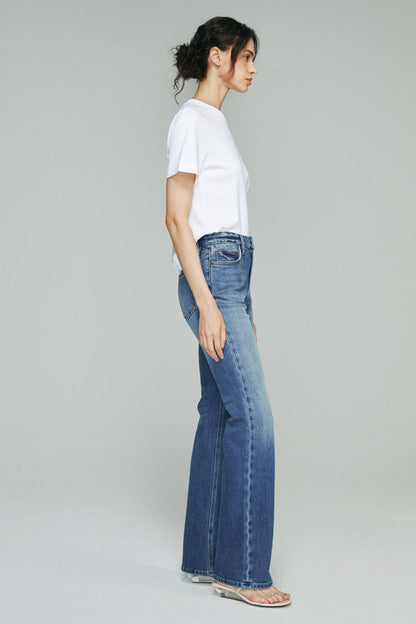 Hey Joanie Barbara High Rise Bootcut Jeans in Tiny Dancer view 16 - High-Waisted - Hey Joanie Jeans Review (bottom)
