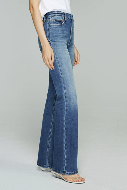 Hey Joanie Barbara High Rise Bootcut Jeans in Tiny Dancer view 18 - High-Waisted - Hey Joanie Jeans Review (bottom)