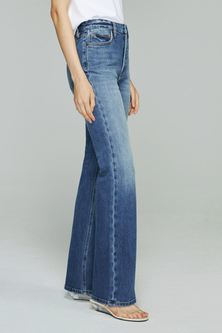 Hey Joanie Barbara High Rise Bootcut Jeans in Tiny Dancer view 8 - High-Waisted - Barbara High Rise Jeans (bottom)