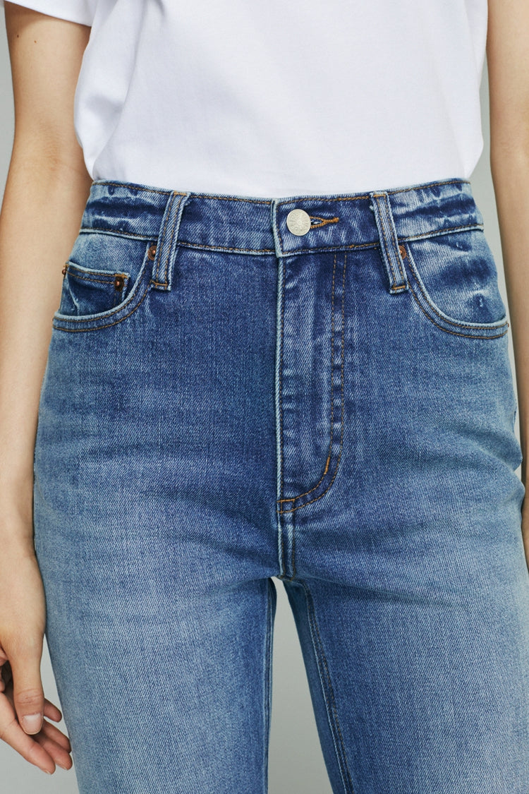 Hey Joanie Barbara High Rise Bootcut Jeans in Tiny Dancer view 9 - High-Waisted - Barbara High Rise Jeans (bottom)