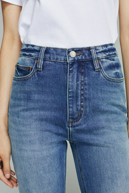 Hey Joanie Barbara High Rise Bootcut Jeans in Tiny Dancer view 9 - High-Waisted - Barbara High Rise Jeans (bottom)