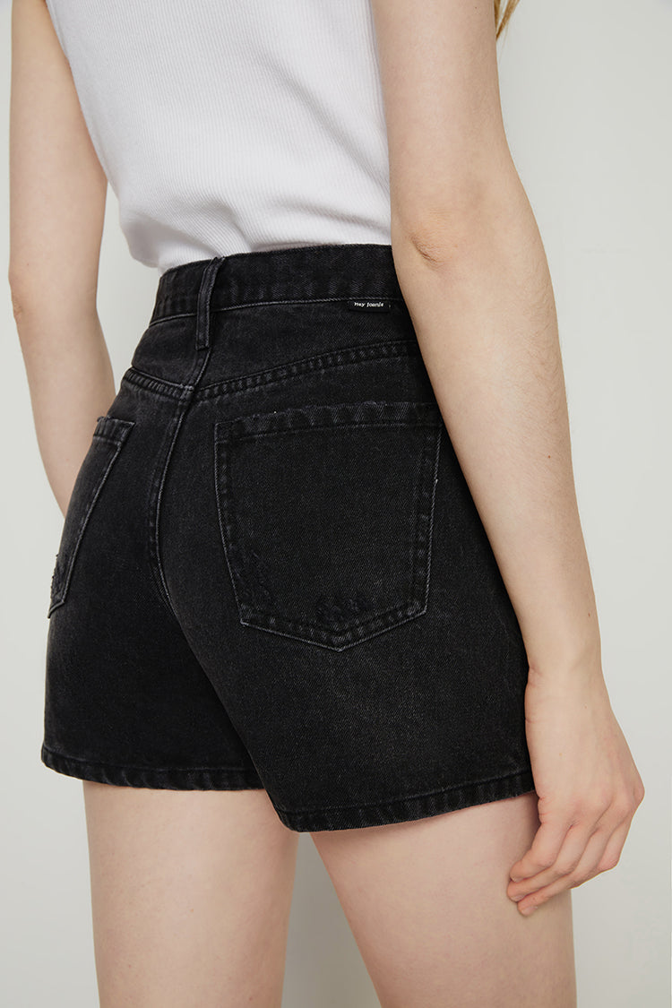 Hey Joanie Boyish Vintage High Rise Shorts view 10 - High-Waisted (bottom)