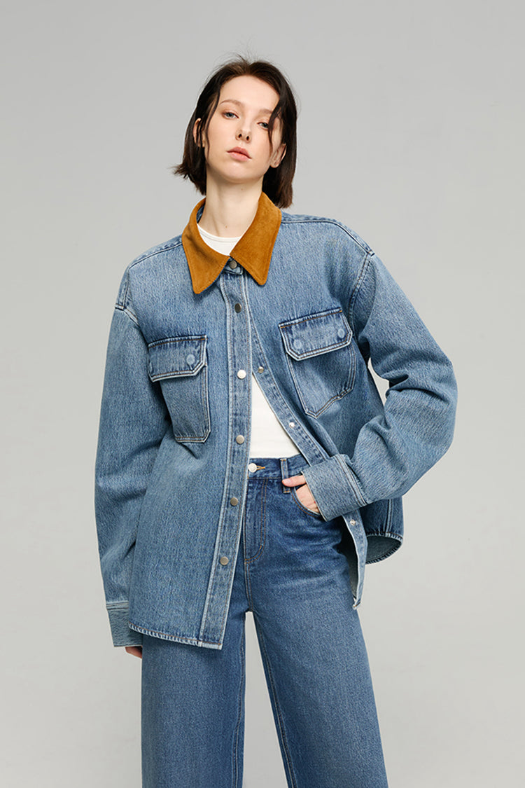 Hey Joanie California Sunset Denim Shirt in A Day In The Life (top)