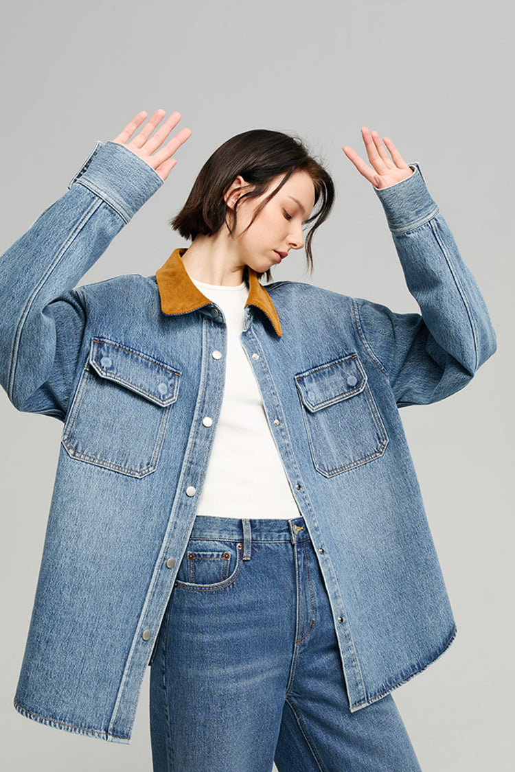 Hey Joanie California Sunset Denim Shirt view 7 (top)