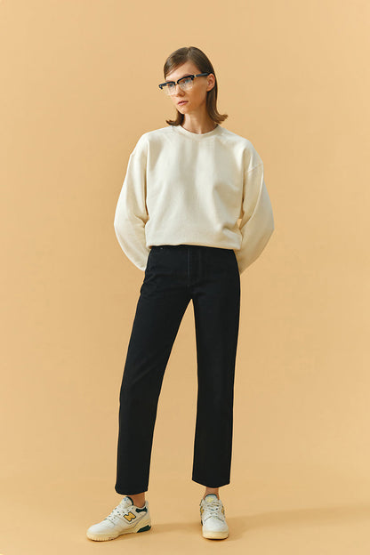 Hey Joanie Chelsea High Rise Straight Crop Jeans in Let's Stay Together view 11 - High-Waisted - Hey Joanie Jeans Review