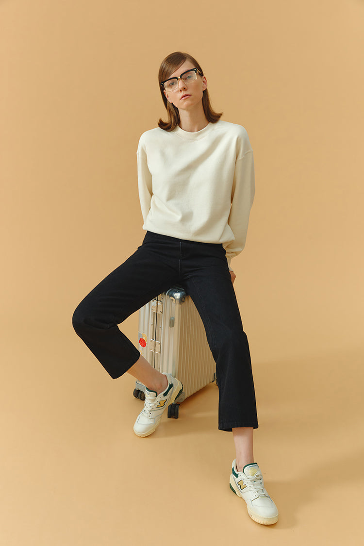Hey Joanie Chelsea High Rise Straight Crop Jeans in Time of The Season view 13 - High-Waisted - Hey Joanie Jeans Review