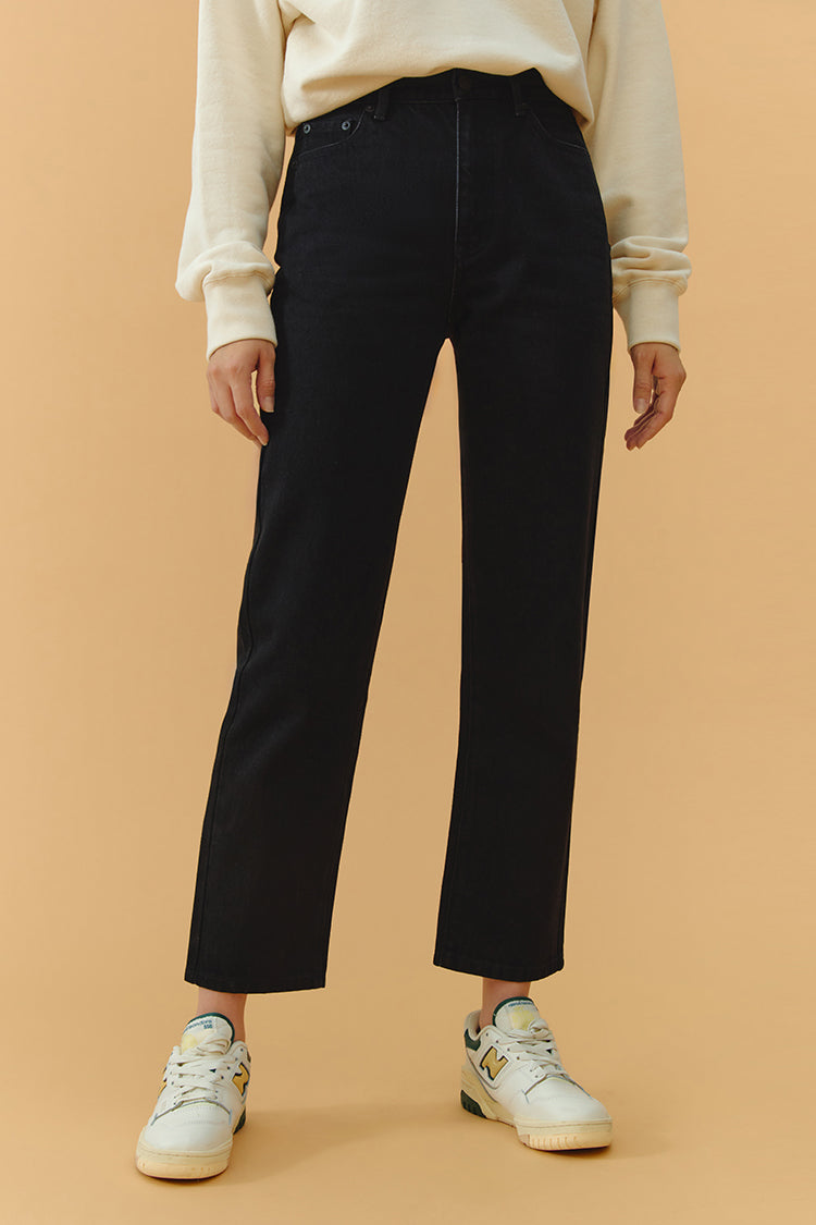 Hey Joanie Chelsea High Rise Straight Crop Jeans in Time of The Season view 15 - High-Waisted - Hey Joanie Jeans Review