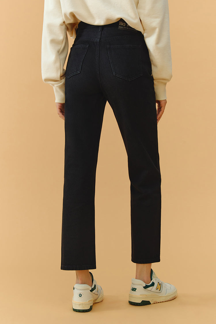 Hey Joanie Chelsea High Rise Straight Crop Jeans in Time of The Season view 17 - High-Waisted - Hey Joanie Jeans Review