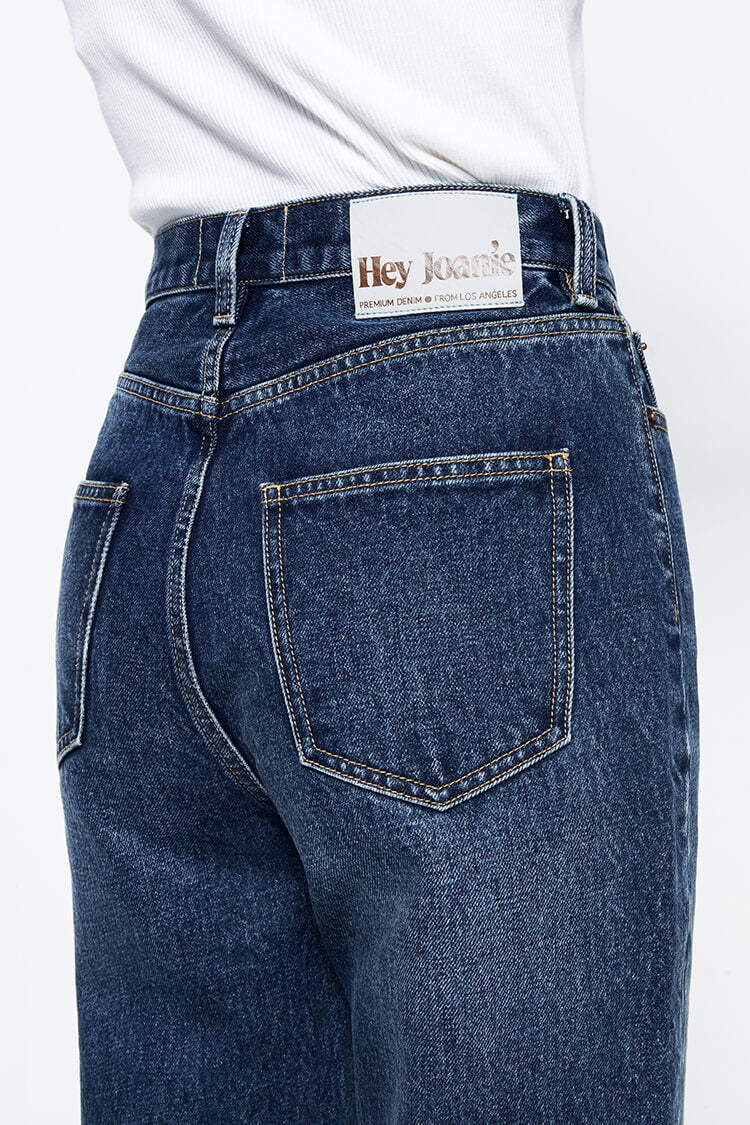 Hey Joanie Chelsea High Rise Straight Crop Jeans in Let's Stay Together view 9 - High-Waisted - Hey Joanie Jeans Review