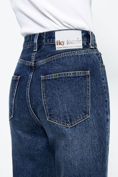 Hey Joanie Chelsea High Rise Straight Crop Jeans in Let's Stay Together view 9 - High-Waisted - Hey Joanie Jeans Review