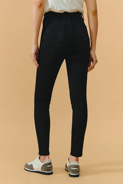 Hey Joanie Chicago High Rise Skinny Jeans in Back In Black view 7 - High-Waisted - Hj003 Jeans (bottom)