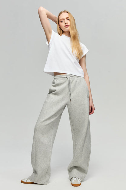 Hey Joanie Cloud Flow Sweatpants in Light Heather Grey view 2 (bottom)