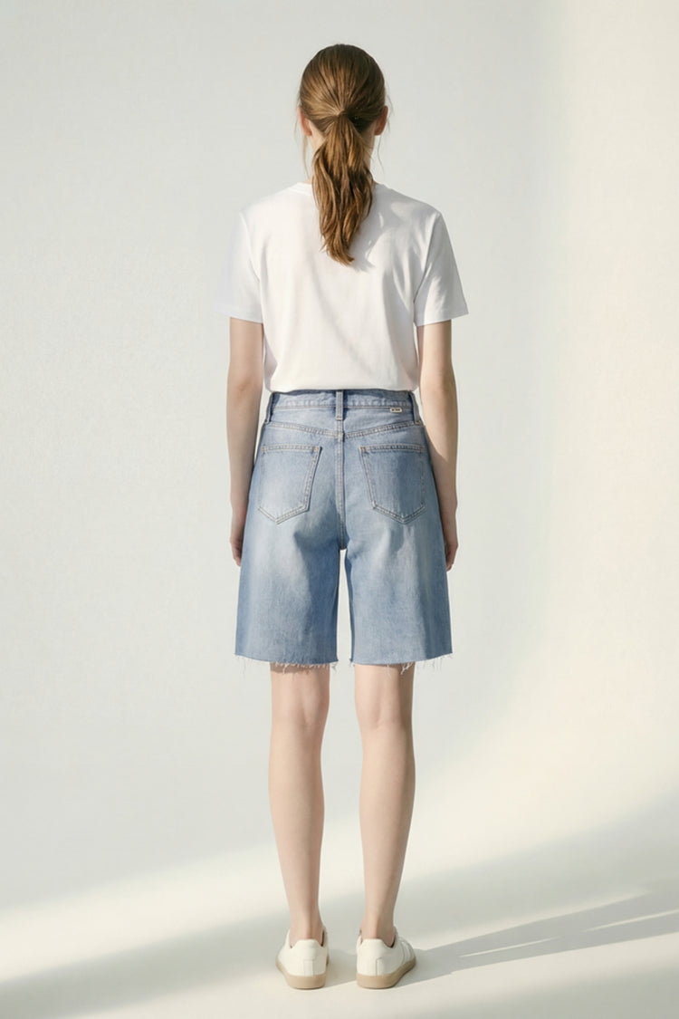 Hey Joanie Coastal Breeze 90's Bermuda Shorts in Good Vibrations view 15 (bottom)