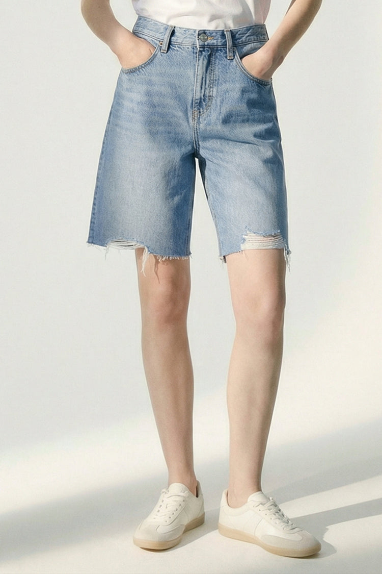 Hey Joanie Coastal Breeze 90's Bermuda Shorts in Good Vibrations view 16 (bottom)