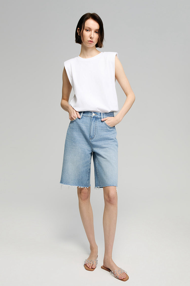 Hey Joanie Coastal Breeze 90's Bermuda Shorts in I Want You Back view 2 (bottom)