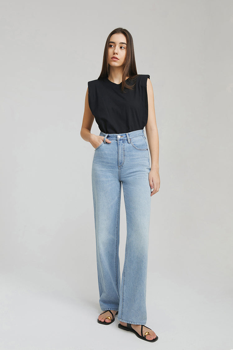 Hey Joanie Coney Island Whitefish High Rise Wide Jeans in Bye Bye Love - High-Waisted - Hey Joanie Jeans Review