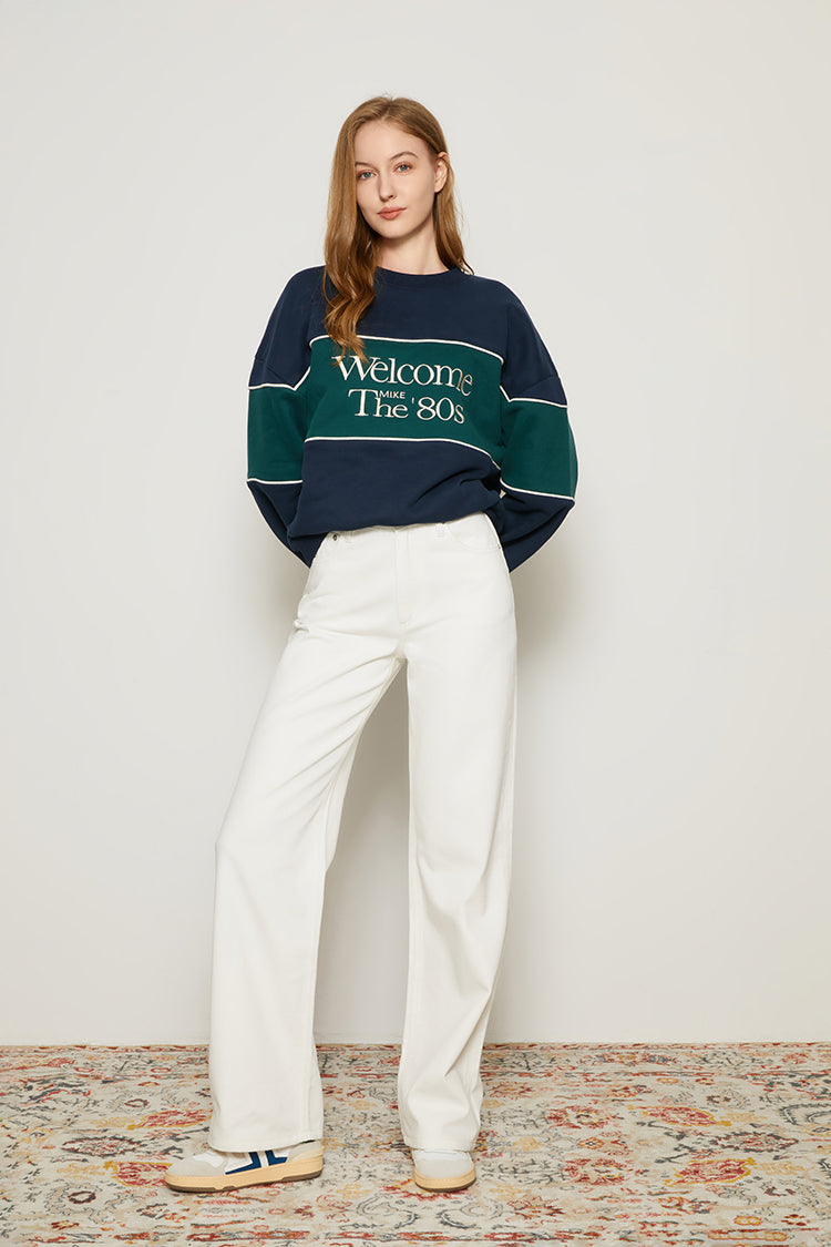 Hey Joanie Coney Island Whitefish High Rise Wide Jeans in Walk This Wall view 11 - High-Waisted - Hey Joanie Jeans Review