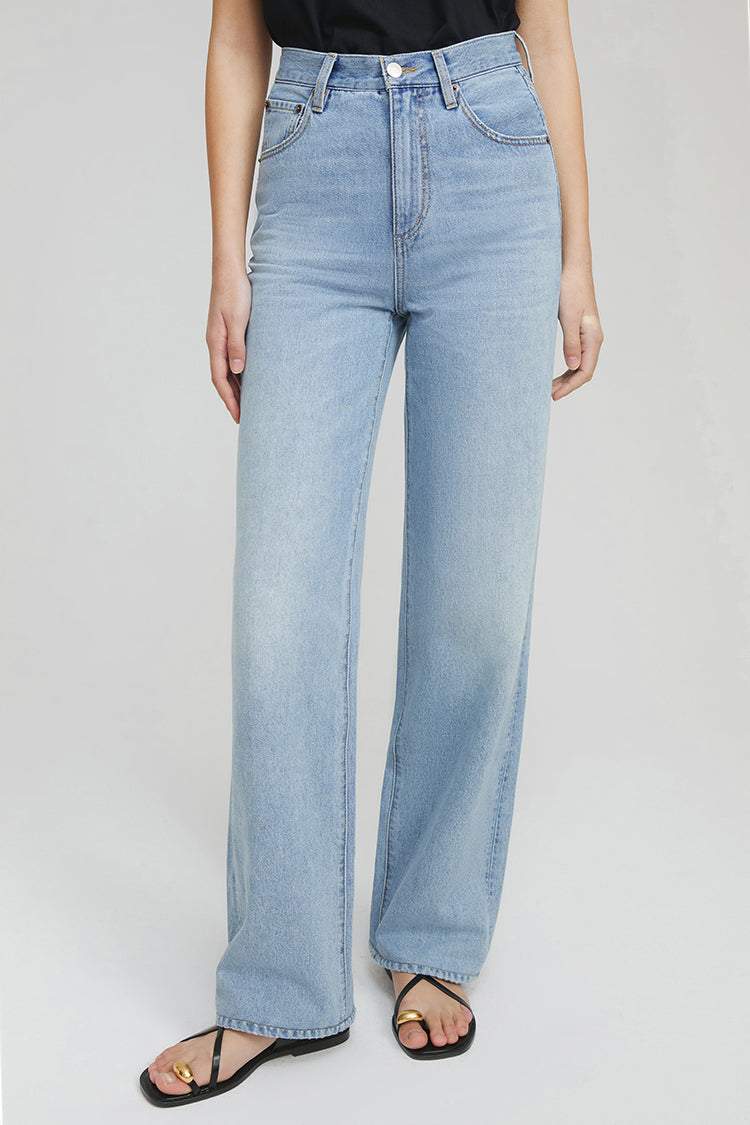 Hey Joanie Coney Island Whitefish High Rise Wide Jeans in Bye Bye Love view 5 - High-Waisted - Hey Joanie Jeans Review