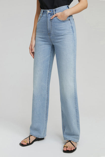 Hey Joanie Coney Island Whitefish High Rise Wide Jeans in Bye Bye Love view 6 - High-Waisted - Hey Joanie Jeans Review