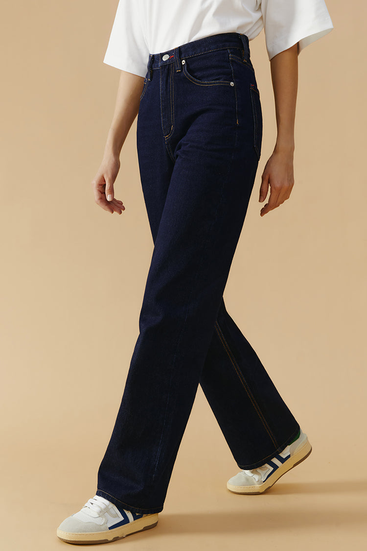 Hey Joanie Coney Island Whitefish High Rise Wide Jeans in That'll Be The Day view 6 - High-Waisted - Hey Joanie Jeans Review
