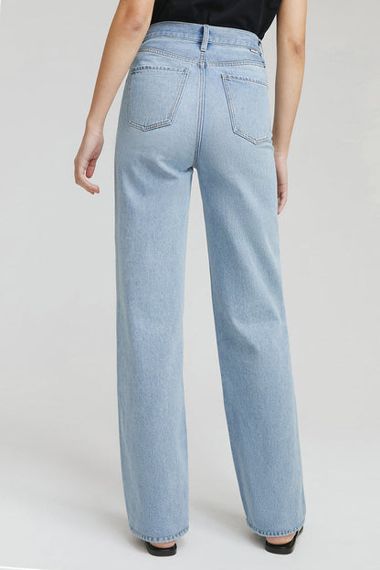 Hey Joanie Coney Island Whitefish High Rise Wide Jeans in Bye Bye Love view 7 - High-Waisted - Hey Joanie Jeans Review