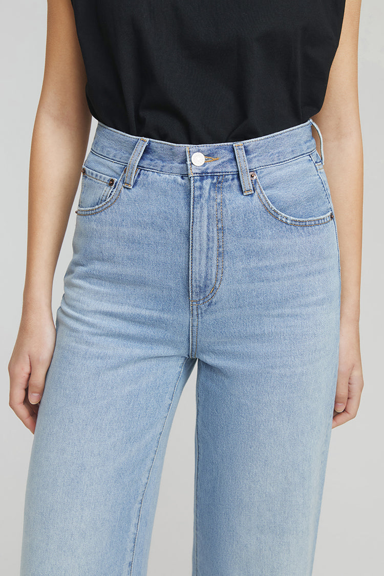 Hey Joanie Coney Island Whitefish High Rise Wide Jeans in Bye Bye Love view 8 - High-Waisted - Hey Joanie Jeans Review