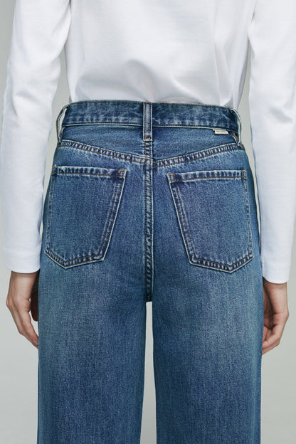 Hey Joanie Coney Island Whitefish High Rise Wide Jeans in Walk This Wall view 9 - High-Waisted - Hey Joanie Jeans Review