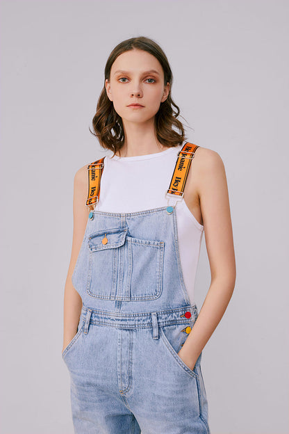 Hey Joanie Just for Fun Overalls in Light Blue view 7 (one-piece)