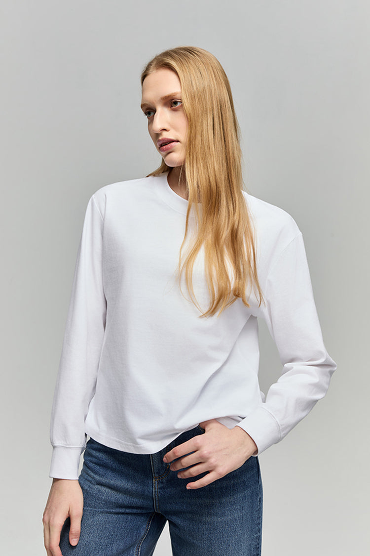 Hey Joanie Lazy Crew Long Sleeve in Onyx view 5 (piece)