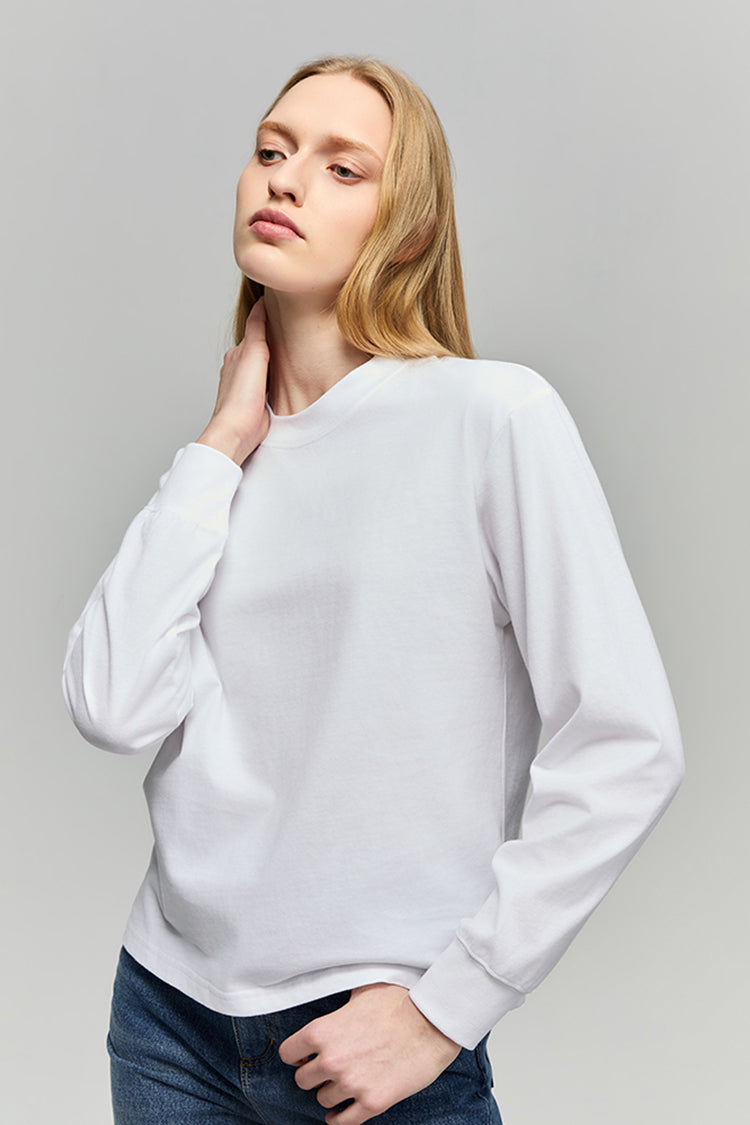 Hey Joanie Lazy Crew Long Sleeve in Onyx view 6 (piece)