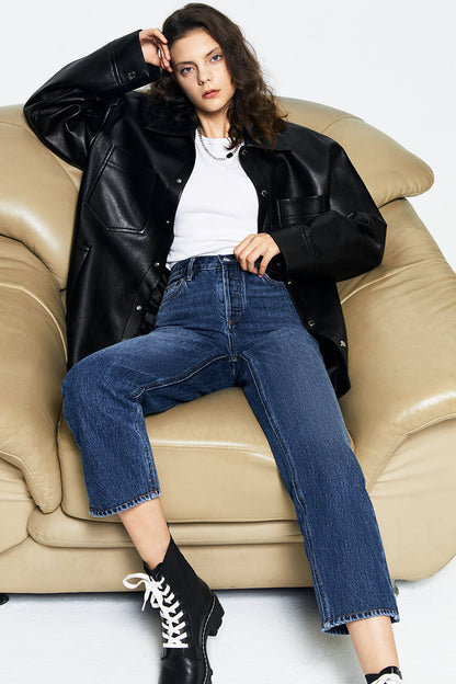 Hey Joanie Manhattan High Rise Straight Ankle Jeans in Dancing On My Own view 12 - High-Waisted - Hey Joanie Jeans Review