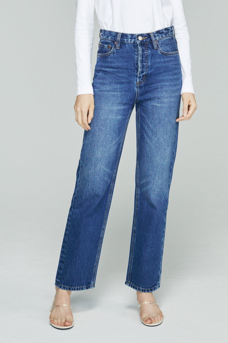 Hey Joanie Manhattan High Rise Straight Ankle Jeans in Light My Fire view 14 - High-Waisted - Hey Joanie Jeans Review