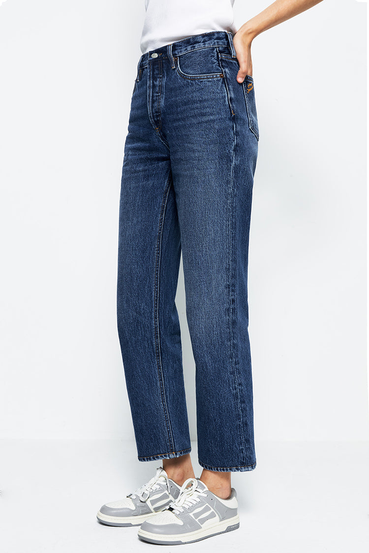 Hey Joanie Manhattan High Rise Straight Ankle Jeans in Born to Run view 16 - High-Waisted - Hey Joanie Jeans Review
